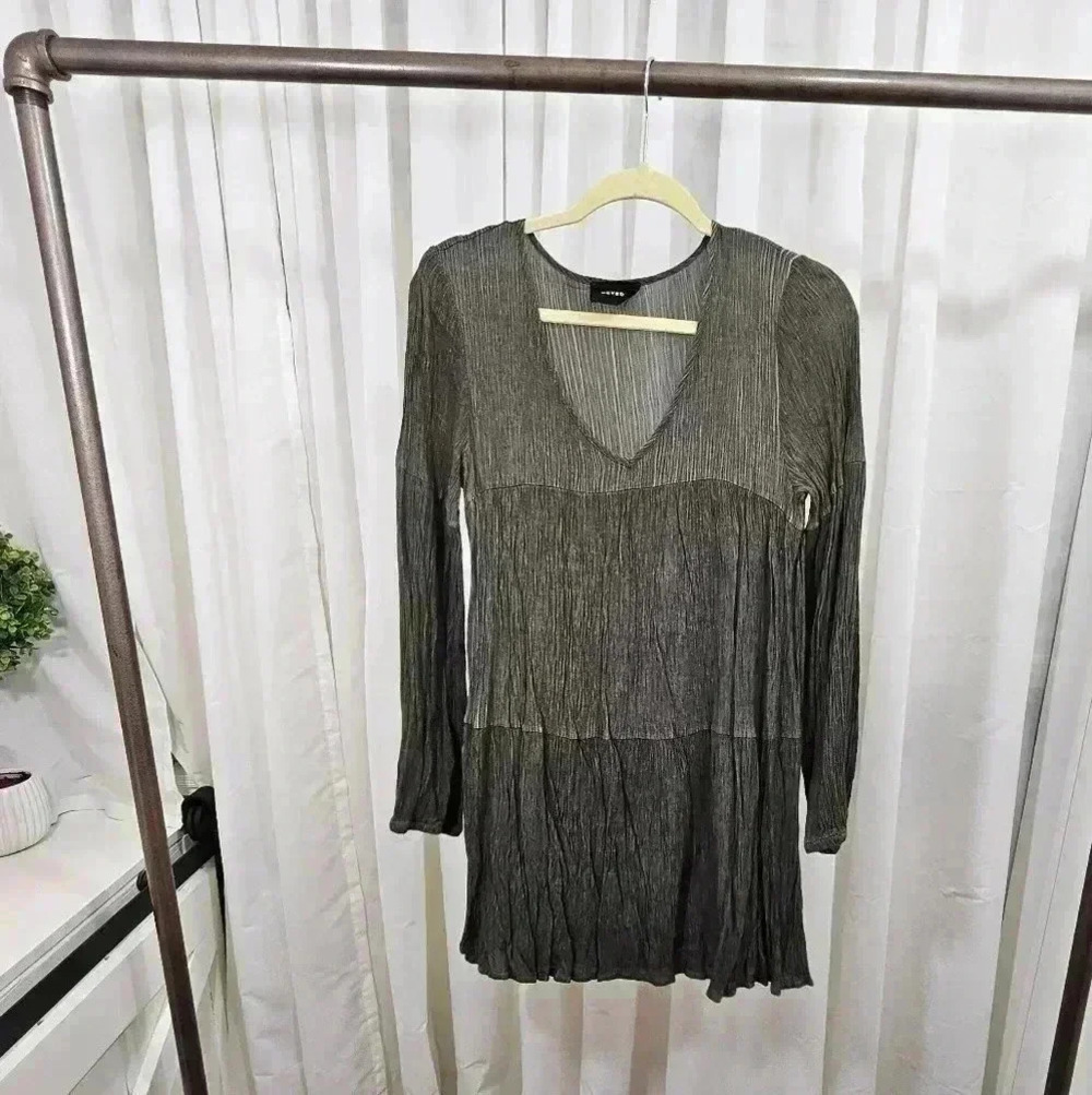 Heyson Women's Size S Gray Long Sleeve Dress